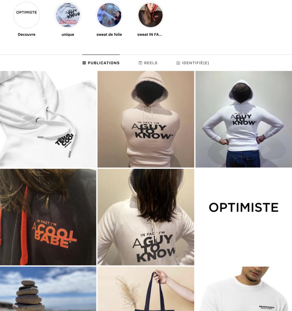Mode optimiste et médias sociaux - Nearooana est sur instagram
